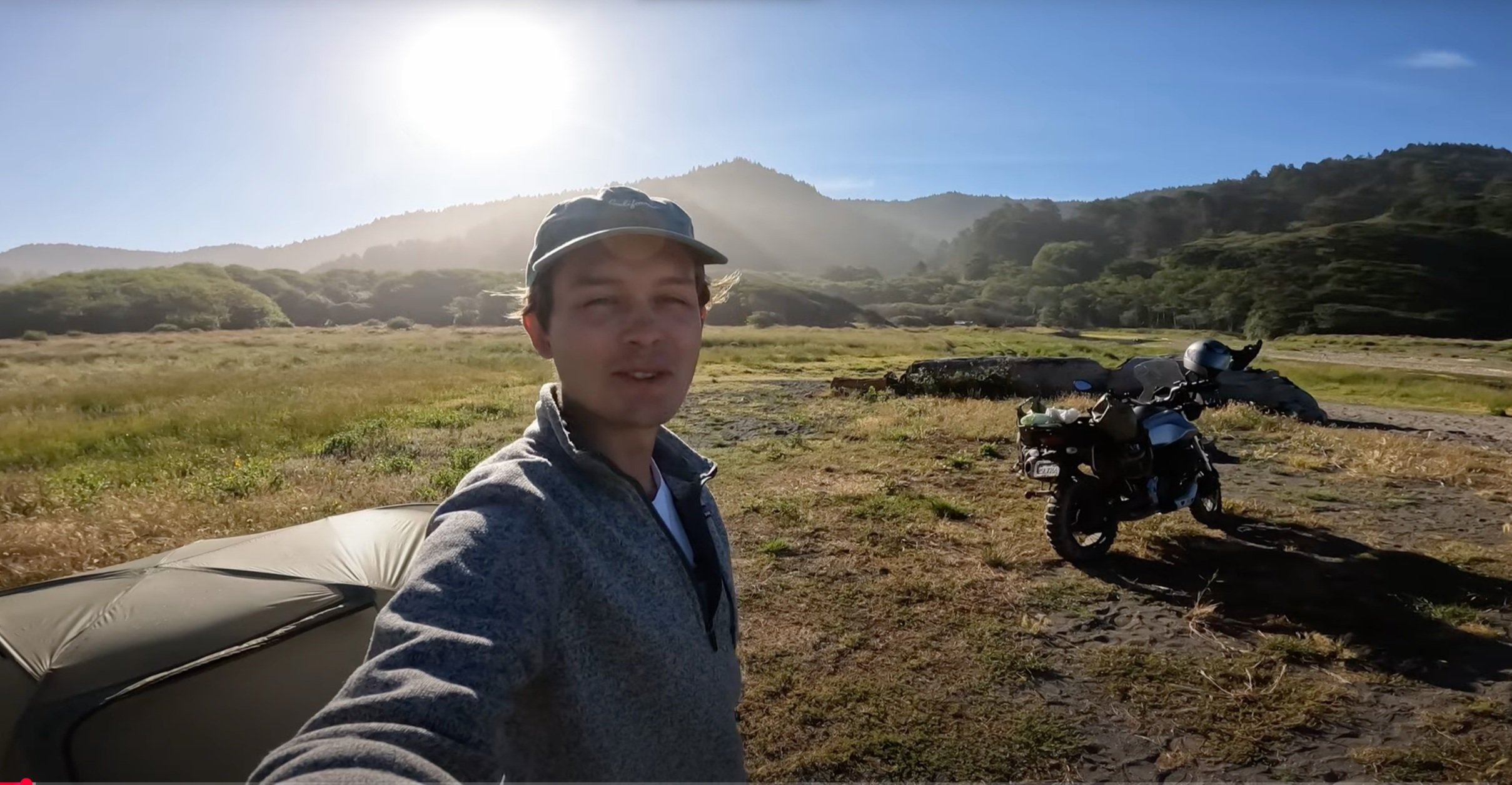 Documentary still from a safari expedition
